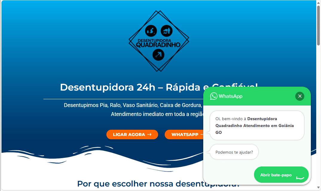 Desentupidora Quadradinho